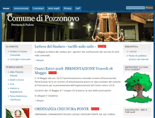 Tablet Screenshot of comune.pozzonovo.pd.it
